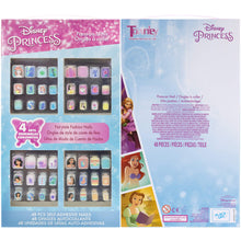 Load image into Gallery viewer, Disney Princess - Townley Girl 48 Pcs Press-On Nails Artificial False Nails Set for girls, kids with Pre-Glue Full Cover Acrylic Nail Tip Kit, Ages 6+ for Parties, Sleepovers and Makeovers