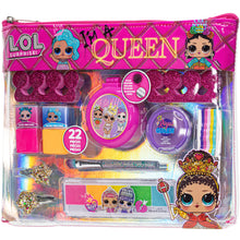Load image into Gallery viewer, Townley Girl L.O.L. Surprise! Fashion Purse Makeup Set with Non-Toxic Nail Polish, Eyeshadow, Hair Accessories and More, Rainbow Chain for Girls Ages 3 and Up