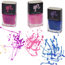 Load image into Gallery viewer, Barbie - Townley Girl 18 Pcs Non-Toxic Peel-Off Quick Dry Nail Polish Kit Makeup Set for Girls, Ages 3+ includes Nail Polish, Nail Gems Wheel & Nail File Perfect for Parties, Sleepovers & Makeovers