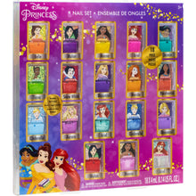 Load image into Gallery viewer, Disney Princess - Townley Girl Non-Toxic Peel-Off Nail Polish Set with Shimmery and Opaque Colors with Nail Gems for Girls Kids Ages 3+, Perfect for Parties, Sleepovers and Makeovers, 18 Pcs