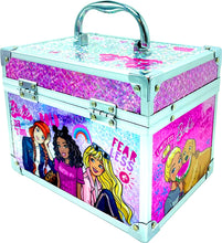 Load image into Gallery viewer, Barbie - Townley Girl Train Case Cosmetic Makeup Set Includes Lip Gloss, Eye Shimmer, Brushes, Nail Polish, Nail Accessories & more! for Kids Girls, Ages 3+ perfect for Parties, Sleepovers & Makeovers