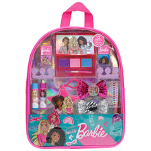 Load image into Gallery viewer, Barbie - Townley Girl Backpack Cosmetic Makeup Gift Bag Set 12 Pcs includes Lip Gloss, Nail Polish & Hair Accessories for Kids Teen Tween Girls, Ages 3+ perfect for Parties, Sleepovers and Makeovers