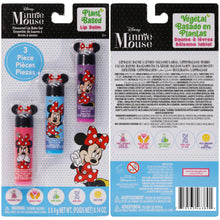 Load image into Gallery viewer, Disney Minnie Mouse – Townley Girl Plant Based 3 Pcs Flavoured Lip Balm Cosmetic Makeup Set for kids and Girls, Ages 3+, Perfect for Parties, Sleepovers & Makeovers