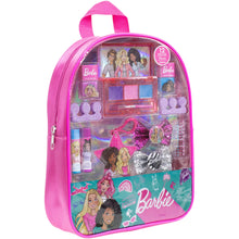 Load image into Gallery viewer, Barbie - Townley Girl Backpack Cosmetic Makeup Gift Bag Set 12 Pcs includes Lip Gloss, Nail Polish & Hair Accessories for Kids Teen Tween Girls, Ages 3+ perfect for Parties, Sleepovers and Makeovers
