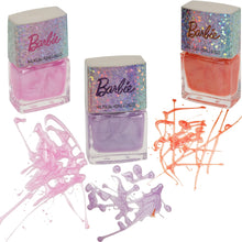 Load image into Gallery viewer, Barbie - Townley Girl 18 Pcs Non-Toxic Peel-Off Quick Dry Nail Polish Kit Makeup Set for Girls, Ages 3+ includes Nail Polish, Nail Gems Wheel & Nail File Perfect for Parties, Sleepovers & Makeovers