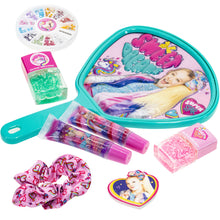Load image into Gallery viewer, JoJo Siwa - Townley Girl Backpack Cosmetic Activity Set for Girls, Ages 3+ Makeup Hair Salon Kit Including Scrunchie, Mirror, Nail Polish, Lip Gloss and more, for Parties, Sleepovers and Makeovers