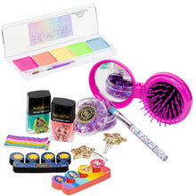 Load image into Gallery viewer, Rainbow High - Townley Girl 11 Pcs Makeup Filled Sling Bag with Peel- Off Nail Polish, Eyeshadow, Hair Accessories, Body Glitter & More| Party Favor Birthday Gift Makeup Kit for Kids & Girls| Ages 6+