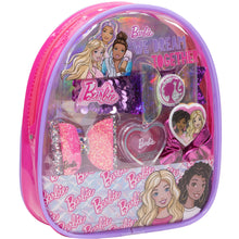 Load image into Gallery viewer, Barbie - Townley Girl Backpack Cosmetic Makeup Gift Bag Set Includes Lip Goss, Hair Accessories and Printed PVC Back-Pack for Kids Girls, Ages 3+ Perfect for Parties, Sleepovers and Makeovers