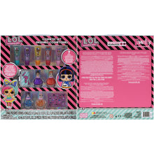 Load image into Gallery viewer, L.O.L. Surprise! Townley Girl 11 Pcs Sparkly Cosmetic Makeup Set for Kids Includes 5 Lip Gloss, 5 Nail Polish & Nail Stickers for Girls Tweens, Ages 3+ Perfect for Parties, Sleepovers and Makeovers