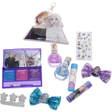 Load image into Gallery viewer, Townley Girl Disney Frozen 2 Backpack Cosmetic Makeup Bag Set Includes Lip Gloss, Nail Polish & Hair Bows and More! for Kids Teen Girls, Ages 3+ Perfect for Parties, Sleepovers and Makeovers
