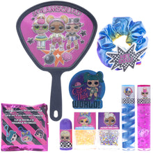 Load image into Gallery viewer, L.O.L Surprise! Townley Girl backpack Cosmetic makeup Set 10 Pieces, Including Lip Gloss, Nail Polish, Scrunchy, Mirror and Surprise Keychain, Ages 5+ Perfect for Parties, Sleepovers and Makeovers