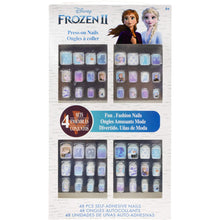 Load image into Gallery viewer, Disney Frozen 2 - Townley Girl 48 Pcs Press-On Nails Artificial False Nails Set for girls, kids with Pre-Glue Full Cover Acrylic Nail Tip Kit, Ages 6+ for Parties, Sleepovers and Makeovers
