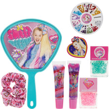 Load image into Gallery viewer, JoJo Siwa - Townley Girl Backpack Cosmetic Activity Set for Girls, Ages 3+ Makeup Hair Salon Kit Including Scrunchie, Mirror, Nail Polish, Lip Gloss and more, for Parties, Sleepovers and Makeovers