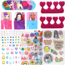 Load image into Gallery viewer, Townley Girl DIY Train Case Makeup Beauty set Includes Bracelet Beads & String, Tattoos, Lip Gloss, Hair Clips, Nail Polish & Much More for Girls, Ages 6+ Perfect for Parties, Sleepovers & Makeovers