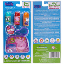 Load image into Gallery viewer, Peppa Pig – Townley Girl Plant-Based 3 Pcs Flavoured Swirl Lip Balm & Micro Keychain Bag Makeup Cosmetic Set for Kids and Girls, Ages 3+ Perfect for Parties, Sleepovers & Makeovers
