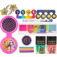 Load image into Gallery viewer, Rainbow High - Townley Girl 11 Pcs Makeup Filled Sling Bag with Peel- Off Nail Polish, Eyeshadow, Hair Accessories, Body Glitter & More| Party Favor Birthday Gift Makeup Kit for Kids & Girls| Ages 6+