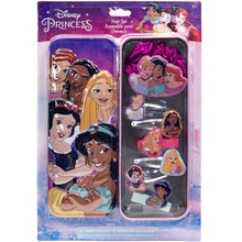Load image into Gallery viewer, Disney Princess - Townley Girl Hair Accessories with Tin Pencil Case |Gift Set for Kids Girls |Ages 3+ Including Hair Clips, Snap Clips, Pony and More! for Parties, Sleepovers and Makeovers