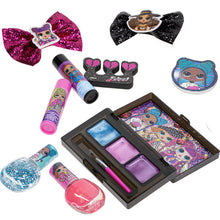 Load image into Gallery viewer, L.O.L Surprise! Townley Girl Backpack Cosmetic Makeup Set with Flip-up Mirror includes Lip Gloss, Nail Polish, Hair Bow & more for Kid Tweens Girls, Ages 3+ perfect for Parties, Sleepovers & Makeovers