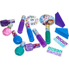 Load image into Gallery viewer, Disney Frozen - Townley Girl Non-Toxic Easy Peel-Off 18 pcs Mega Nail Polish Set for Girls with Manicure Pillow, Nail Sponge, Stencils, Nail Gems Stickers, Nail File and more! For Ages 3+