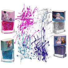 Load image into Gallery viewer, Disney Frozen - Townley Girl, Non-Toxic Peel-Off Water-Based Natural Safe Quick Dry Nail Polish Gift Kit Set for Kids Set With Nail Gem Wheel, Nail Stickers, Toe Spacers, Nail File, Glitter Vials, and Nail Dryer, Batteries Not Included, Ages 3+