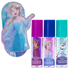 Load image into Gallery viewer, Disney Frozen – Townley Girl Plant Based 3 Pcs Flavoured Lip Gloss with Tin Makeup Set for Kids and Girls, Ages 3+, Perfect for Parties, Sleepovers & Makeovers