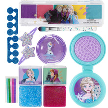 Load image into Gallery viewer, Disney Frozen - Townley Girl Fashion Chain Bag with Peel- Off Nail Polish, Eyeshadow, Hair Accessories, Hair Brush and More, with Rainbow Chain for Girls, Ages 6+