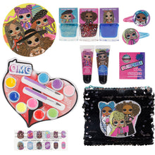 Load image into Gallery viewer, L.O.L Surprise! Townley Girl Cosmetic Activity Box Set for Girls, Ages 3+ Makeup Salon Toy Kit Including Brush, Snap Clips, Nail File, Nail Polish, Lip Gloss and more, for Parties, Sleepovers and Makeovers
