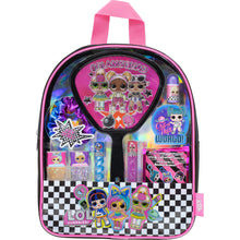 Load image into Gallery viewer, L.O.L Surprise! Townley Girl backpack Cosmetic makeup Set 10 Pieces, Including Lip Gloss, Nail Polish, Scrunchy, Mirror and Surprise Keychain, Ages 5+ Perfect for Parties, Sleepovers and Makeovers