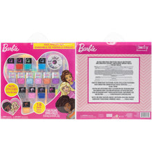 Load image into Gallery viewer, Barbie - Townley Girl 18 Pcs Non-Toxic Peel-Off Quick Dry Nail Polish Kit Makeup Set for Girls, Ages 3+ includes Nail Polish, Nail Gems Wheel & Nail File Perfect for Parties, Sleepovers & Makeovers