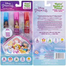 Load image into Gallery viewer, Disney Princess – Townley Girl Plant-Based 3 Pcs Roll-On Lip Gloss & Micro Cosmetic Bag for Kids and Girls, Ages 3+, Perfect for Parties, Sleepovers & Makeovers