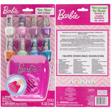 Load image into Gallery viewer, Barbie - Townley Girl Plant-Based, Non-Toxic Peel-Off Water-Based Natural Safe Quick Dry Nail Polish Gift Kit Set for Kids Set With Nail Dryer, Batteries Not Included, Ages 3+