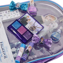 Load image into Gallery viewer, Townley Girl Disney Frozen 2 Backpack Cosmetic Makeup Bag Set Includes Lip Gloss, Nail Polish & Hair Bows and More! for Kids Teen Girls, Ages 3+ Perfect for Parties, Sleepovers and Makeovers