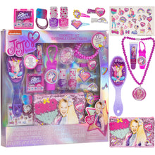 Load image into Gallery viewer, JoJo Siwa - Townley Girl Cosmetic Makeup Gift Box Set includes Lip Gloss, Nail Polish, Hair Accessories and more! for Kids Teen Girls, Ages 3+ perfect for Parties, Sleepovers and Makeovers