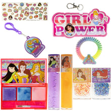 Load image into Gallery viewer, Townley Girl Disney Princess Backpack Cosmetic Makeup Bag Set Includes Lip Gloss, Nail Polish & Hair Coil and More! for Kids Teen Girls, Ages 3+ Perfect for Parties, Sleepovers and Makeovers