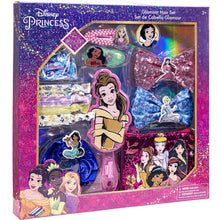Load image into Gallery viewer, Townley Girl Disney Princess Hair Accessories Box|Gift Set for Kids Girls|Ages 3+ (13 Pcs) Including Hair Bow, Hair Brush, Hair Clips and More, for Parties, Sleepovers and Makeovers