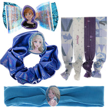 Load image into Gallery viewer, Disney Frozen - Townley Girl Hair Accessories Gift Bag, Ages 3+ with 8 Pieces Including Hair Ties, Scrunchie, Headband and More, for Parties, Sleepovers and Makeovers