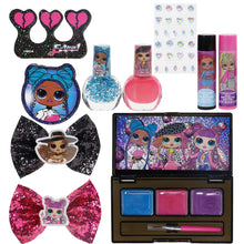 Load image into Gallery viewer, L.O.L Surprise! Townley Girl Backpack Cosmetic Makeup Set with Flip-up Mirror includes Lip Gloss, Nail Polish, Hair Bow & more for Kid Tweens Girls, Ages 3+ perfect for Parties, Sleepovers & Makeovers