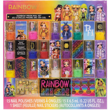 Load image into Gallery viewer, Rainbow High - Townley Girl Peel- Off Nail Polish Activity Set for Girls, Ages 6+ With 15 Nail Polish Colors, Toe Spacers and Nail Stickers, for Parties, Sleepovers and Makeovers
