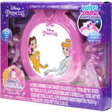 Load image into Gallery viewer, Disney Princess - Townley Girl Cosmetic Vanity Compact Makeup Set with Light & Built-in Music Includes Lip Gloss, Shimmer & Brushes for Kids Girls, Ages 3+ Perfect for Parties, Sleepovers & Makeovers
