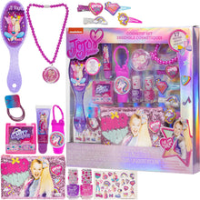 Load image into Gallery viewer, JoJo Siwa - Townley Girl Cosmetic Makeup Gift Box Set includes Lip Gloss, Nail Polish, Hair Accessories and more! for Kids Teen Girls, Ages 3+ perfect for Parties, Sleepovers and Makeovers