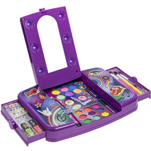 Load image into Gallery viewer, Townley Girl DIY Train Case Makeup Beauty set Includes Bracelet Beads &amp; String, Tattoos, Lip Gloss, Hair Clips, Nail Polish &amp; Much More for Girls, Ages 6+ Perfect for Parties, Sleepovers &amp; Makeovers
