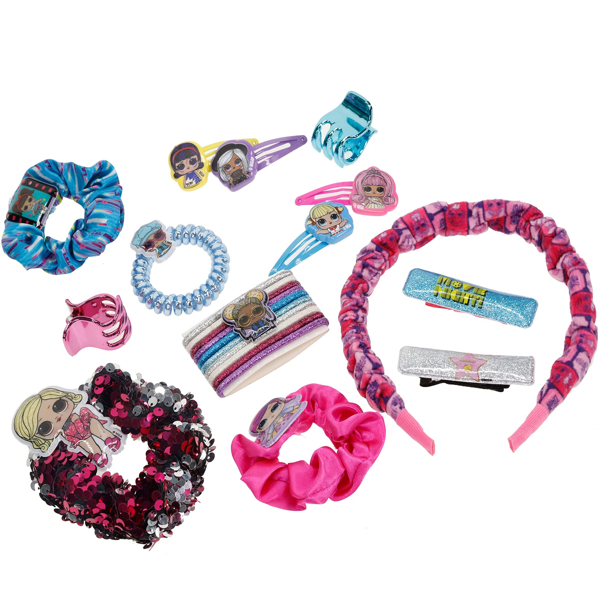 Headband and Hair Accessory Set - Multicolor FCHB7954-Folk-Floral--2.jpg main image 3