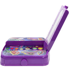 Load image into Gallery viewer, Townley Girl UV Cosmetic Vanity Makeup Set w/Blacklight Includes UV Lip Gloss, UV Shadow, UV Nail Polish, UV Tattoos, UV Gems, Brushes, &amp; More! for Girls, Perfect for Parties, Sleepovers &amp; Makeovers
