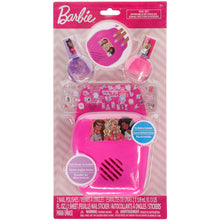 Load image into Gallery viewer, Townley Girl Barbie Non-Toxic Peel-Off Nail Polish Set with Nail Dryer for Girls, Batteries Not Included, Ages 3+

