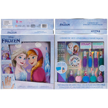 Load image into Gallery viewer, Disney Frozen - Townley Girl Non-Toxic Easy Peel-Off 18 pcs Mega Nail Polish Set for Girls with Manicure Pillow, Nail Sponge, Stencils, Nail Gems Stickers, Nail File and more! For Ages 3+
