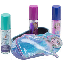 Load image into Gallery viewer, Disney Frozen – Townley Girl Plant Based 3 Pcs Flavoured Lip Gloss with Tin Makeup Set for Kids and Girls, Ages 3+, Perfect for Parties, Sleepovers &amp; Makeovers
