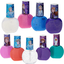 Load image into Gallery viewer, Townley Girl Disney Frozen 2 Non-Toxic Peel-Off Water-Based Natural Safe Quick Dry Nail Polish |Gift Kit Set for Kids Girls, Glittery and Opaque Colors| Ages 3+ (18 Pcs)
