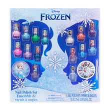 Load image into Gallery viewer, Disney Frozen - Townley Girl Non-Toxic Peel-Off Nail Polish Set with Glittery and Opaque Colors with Nail Gems for Girls Kids Ages 3+, Perfect for Parties, Sleepovers and Makeovers, 18 Pcs
