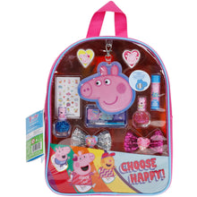 Load image into Gallery viewer, Peppa Pig - Townley Girl Backpack Cosmetic Makeup Gift Bag Set includes Hair Accessories and Printed PVC Back-pack for Kids Girls, Ages 3+ perfect for Parties, Sleepovers and Makeovers
