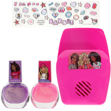 Load image into Gallery viewer, Townley Girl Barbie Non-Toxic Peel-Off Nail Polish Set with Nail Dryer for Girls, Batteries Not Included, Ages 3+
